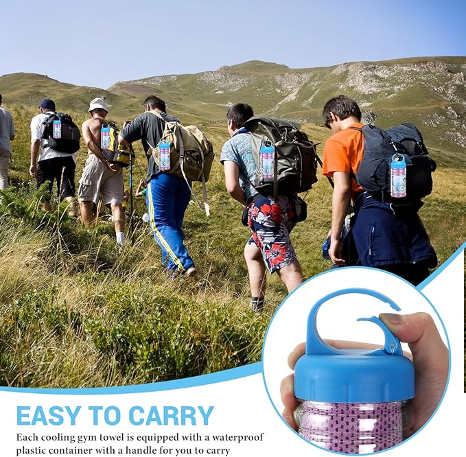 12 Pack 32 x 12 in Cooling Towels Bulk for Neck and Face Microfiber Ice Towel Sweat Towels Breathable Soft Chilly Towel Portable Cool Neck Rags for Yoga Sport Gym Workout Fitness