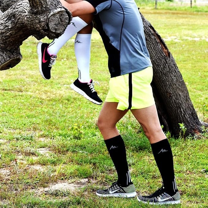 NEWZILL Medical Compression Socks for Women & Men Circulation 20-30 mmHg, Best Support for Running Athletic Cycling Nursing Travel Work and Fitness