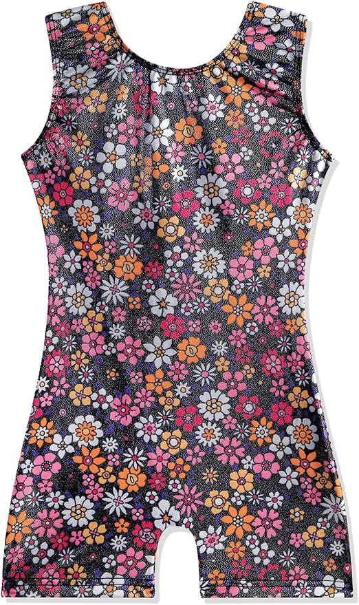 EQSJIU Leotards for Girls Gymnastics Sleeveless Sparkly Toddler Tumbling Outfits Dance Clothes Biketards for Kids 1-10 Years