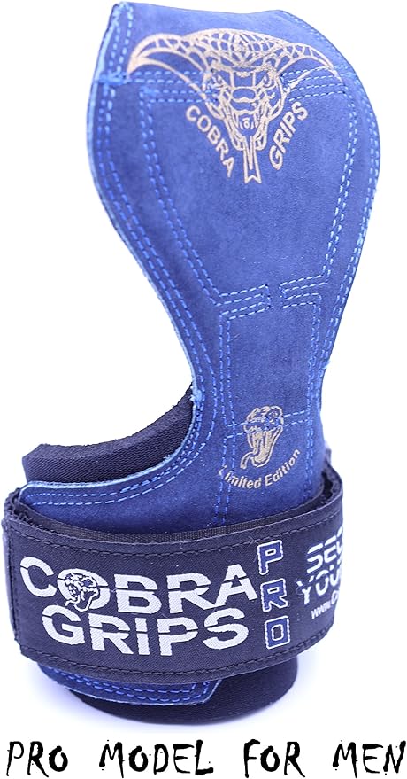 Cobra Grips PRO Weight Lifting Gloves Heavy Duty Straps Alternative Power Lifting Hooks for Deadlifts Adjustable Neoprene Padded Wrist Support Bodybuilding