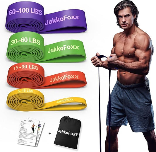Resistance Bands,Pull Up Bands,Stretching Assist Bands Set for Men & WomenPortable Exercise, Muscle Training,Physical Therapy,Exercise Workout Bands for Working Out