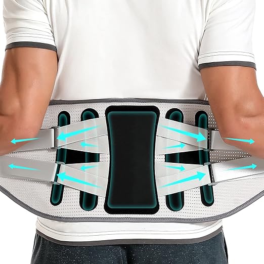Breathable Back Brace for Lower Back Pain Women and Men - Back Support Belt for Women, Relieve Lower Back Pain and Improve Posture with Comfort, Back Pain Relief Products, Posture Corrector (Black, Medium)