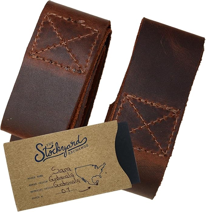 Hide & Drink, Set of 2 Lifting Wrist Straps, Bodybuilding, Sports, Gym, Fitness, Accessories, Strenght Training, Full Grain Leather, Handmade