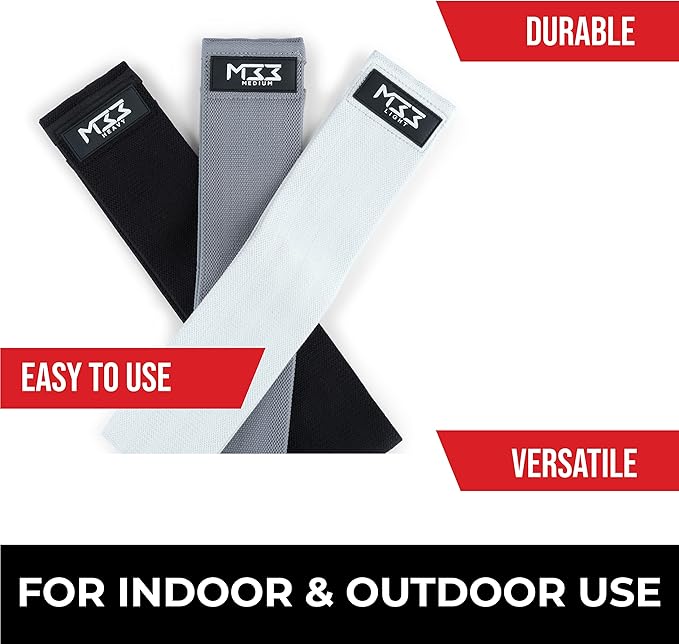 Resistance Bands Set for Exercise – Multi-Colored Workout Bands for Indoor/Outdoor Fitness, Strength Training, Rehab, Yoga