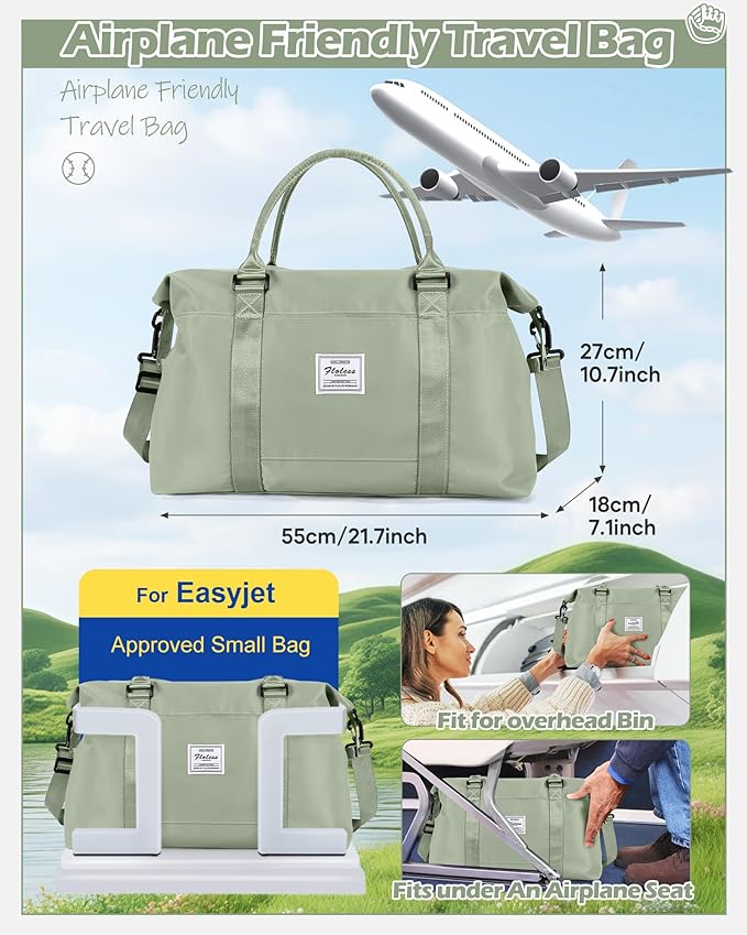 Gym Bag Womens,Travel Duffel Carry on Bag Sport Tote Bag Weekend Overnight Bag