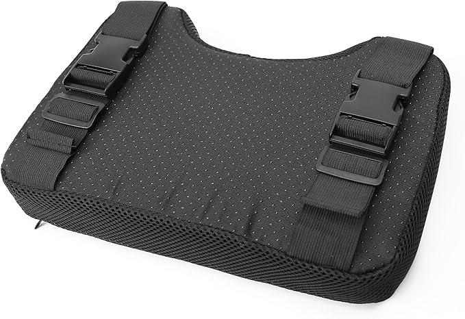 Custom Memory Foam Seat Cushion Soft Accessories for Indoor Exercise with Washable Cover, Straps for Rowing Machine, Recumbent Stationary Bike Pad