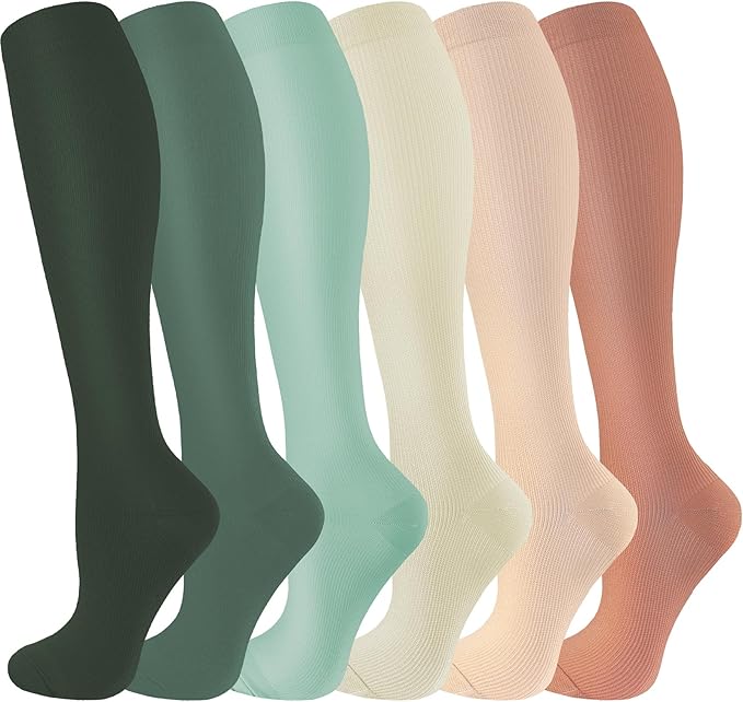 bropite Compression Socks for Women & Men Circulation-Support Knee High Socks 20-30 mmhg-Best for Running,Medical,Nurse,Travel