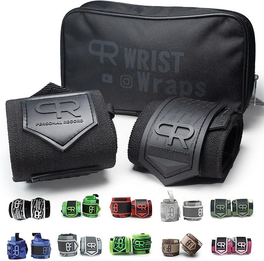 Heavy Duty Premium Wrist Wraps, More Elasticity, Reinforced Stitching, Extra Wide Strap, Strong Thumb Loop, Larry Wheels Weightlifting Wraps