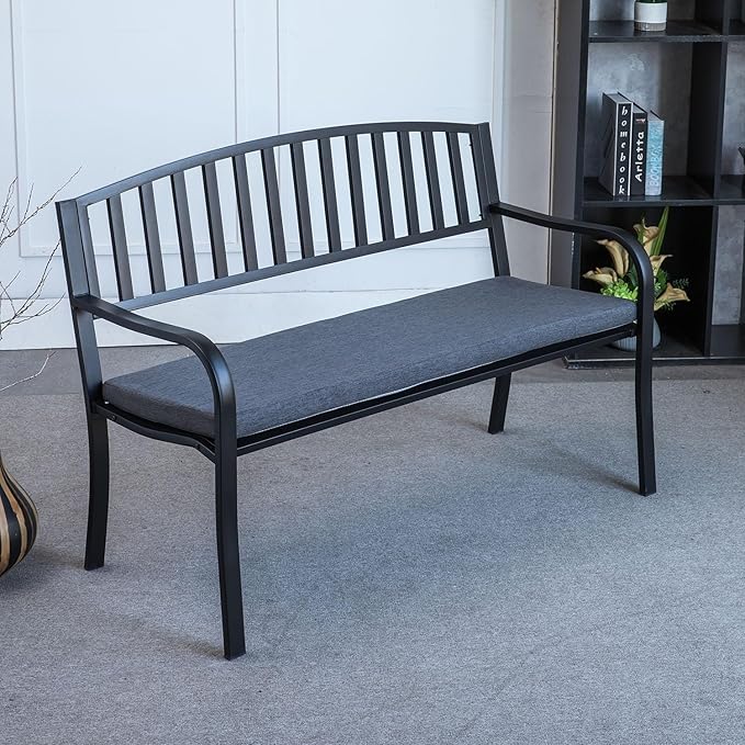 60x16 inch Dining Bench Cushion for Indoor Furniture Non-Slip Rectangle Window Seat Cushions, Gray