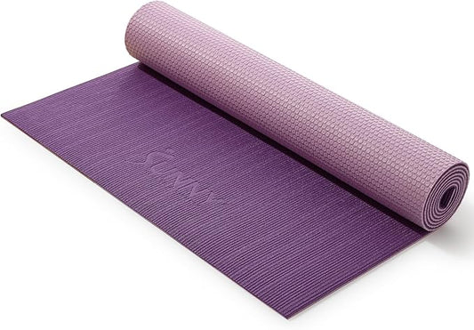 Sunny Health & Fitness Non-Slip Yoga Mat – Durable, Anti-Tear, Lightweight, Cushioned Support for Yoga, Pilates, Stretching Exercises, Meditation and Floor Workouts | Multiple Sizes & Colors