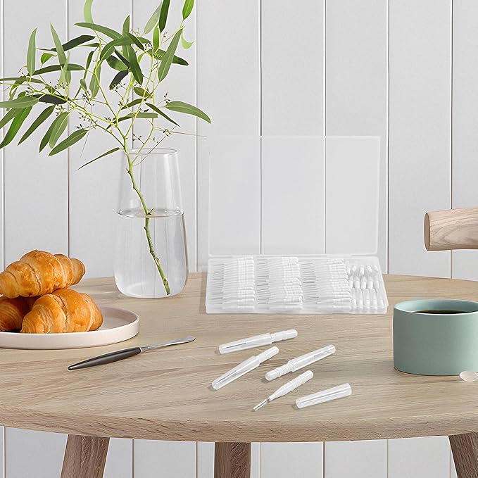 120 Pieces Braces Dental Brush Flosser for Cleaner Interdental Brushes Between Teeth with Soft Bristles 360° Bendable Toothpick Dental Tooth Flossing Oral Dental Hygiene