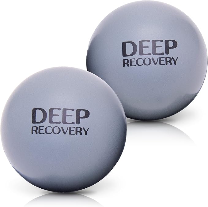 Very Firm Yoga Deep Tissue Massage Ball Set – Myofascial Release Balls for Feet, Back, Neck, Legs & Arms – Trigger Point & Mobility Therapy (2-Pack)