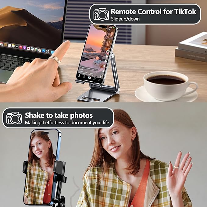 Thin Smart Ring for Fitness & Health Tracking -Pedometer,Sleep/Heart Rate/Blood Oxygen Monitor, Gesture Control / 5ATM Waterproof -No APP Subscription Compatible with Smart Phone (Rose Gold, 10)