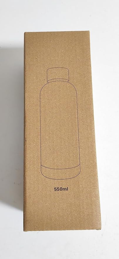 Slim Insulated Water Bottles for Travel 18oz with Clip, Double Wall Vacuum Stainless Steel Water Bottle Keeps Drinks Cold 24 Hrs/Hot 12 Hrs, 100% Leakproof, BPA Free(Emerald Green)