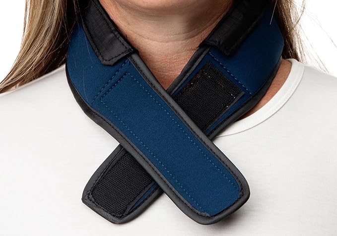 FlexiFreeze Cooling Collar - Personal Neck Cooling Ice Wrap (Navy Blue)