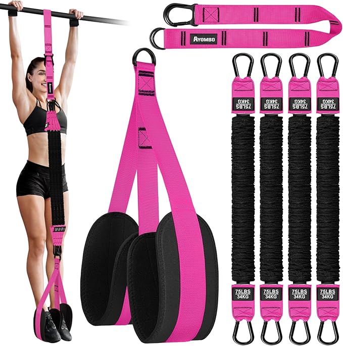Pull Up Assistance Bands, Resistance Bands for Pull Up Bar Workout, Adjustable Heavy Duty Pull Up Assist Equipment with 4 Assistance Bands, Home Gym Fitness Exercise Strength Training