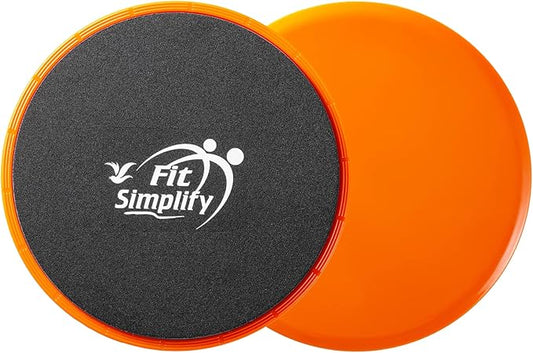 Fit Simplify Core Sliders Abdominal Exerciser with Instruction Guide and Carry Bag