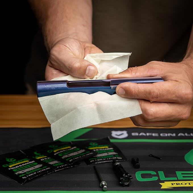 CLENZOIL Field & Range Single-Use Saturated Gun Oil Wipe Packets | Individual CLP Wipes | One-Step Gun Cleaning Oil & Lubricant Field Wipes for Hunting | 5Pk, 10Pk, and 20Pk Options