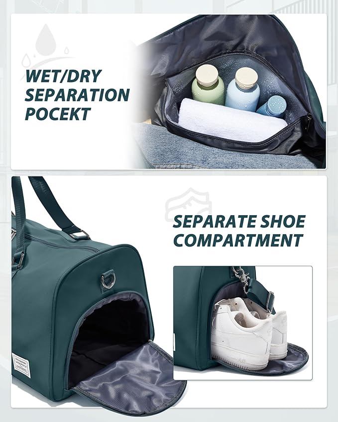 Gym Bag Womens,Travel Duffel Carry on Bag Sport Tote Bag Weekend Overnight Bag