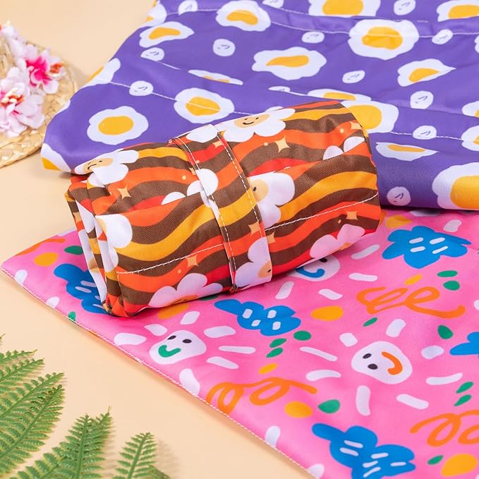 babygoal Wet Dry Bags for Baby Cloth Diapers, Washable Travel Bags, Beach, Pool, Gym Bag for Swimsuits & Wet Clothes with Two Zippered Pockets 3 Pack 3LN07