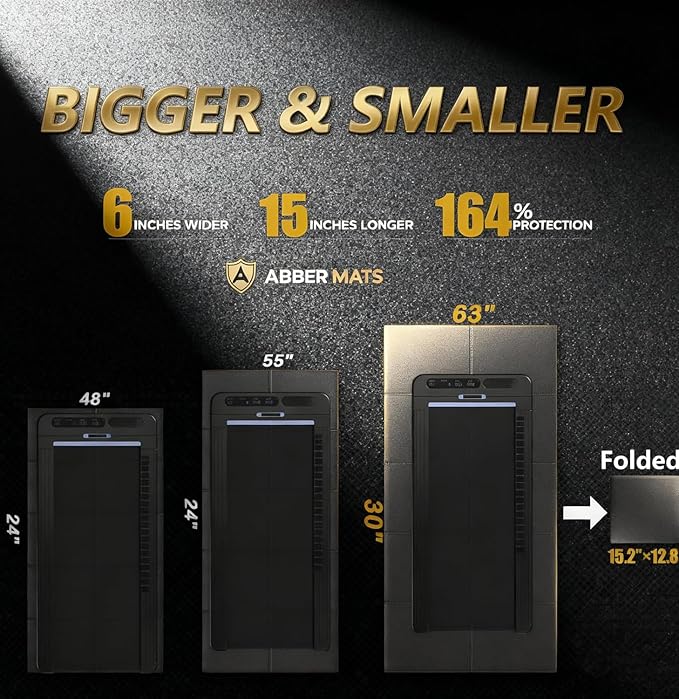 63"x30" Walking Pad Mat for Carpet Floors,Under Treadmill Mat for Hardwood Floor Protection,0.24" Thick Exercise Equipment Matt Compatible with Peloton Bike Matt Stationary Exercise Bike Trainer Pad