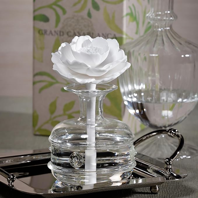 Zodax Grand Casablanca Porcelain Oil Diffuser - 6.76 oz -Neroli Absolute