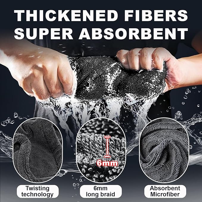 Car Drying Towel (28" x 36"),1500 GSM Double Sided Microfiber Drying Towels for Cars,Highly Absorbent,Leaving no Marks,no Shedding,Easy to Clean