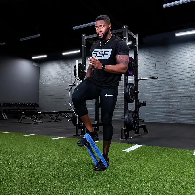 Serious Steel Fitness Fabric Mini Loop Non-Slip Resistance Band Set | Warm-Up, Physical Therapy, Glute Training, Speed and Agility Exercise Bands