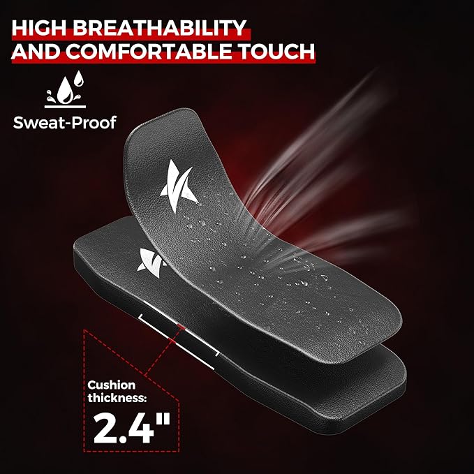 Weight Bench, Adjustable Workout Bench for Home Gym Full Body Workout, 1300LBS Weight Capacity Bench Press, Flat/Incline/Decline Bench with 33" Extra-Long Backrest & Wheels