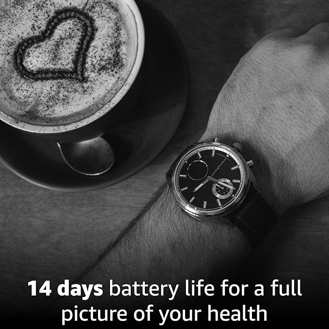 pininfarina Sport Sintesi Smart Watch, Heart Rate Monitoring, Fitness Tracker, FKM Strap, Sleep Monitoring, GPS Tracker, 30-Day Battery Life, Android & Apple Compatible