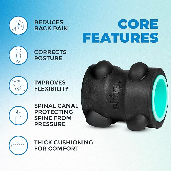Chirp Wheel XR Ultimate Relief Bundle - Acupressure for Back and Neck, Stress Melting Spine Comfort, Targeted Trigger Point Release - Mint, 6" & 4"