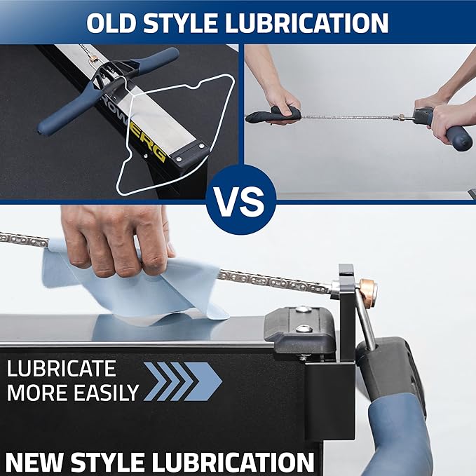 Handlebar Holder Compatible with Concept 2 Rowing Machine Model D&E and Rowerg, Chain Holder, Handle Bracket, Chain Maintenance, Lubing Helper, Rowing Machine Accessories, Patent Pending