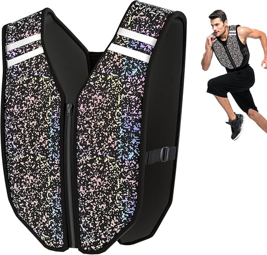 PROIRON Weighted Vest Soft Washable for Men Women Kids 6.5lbs/11lbs/17.5lbs/22lbs,Fully Reflective Running Weight Vest,No Leakage Weighted Vest for Fitness,Workout,Weight Loss,Strength Training