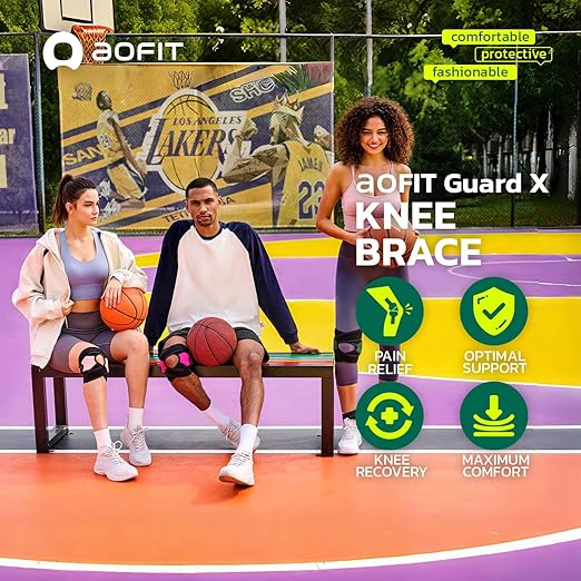 Knee Brace for Women Men Knee Pain Meniscus Tear Arthritis Patella Dislocation Best Osteoarthritis Adjustable Compression with Memory Stabilizers for ACL MCL Breathable for Injury Recovery M