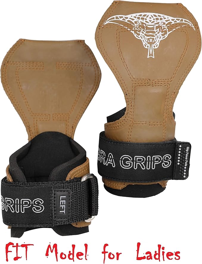 Cobra Grips PRO Weight Lifting Gloves Heavy Duty Straps Alternative Power Lifting Hooks for Deadlifts Adjustable Neoprene Padded Wrist Support Bodybuilding