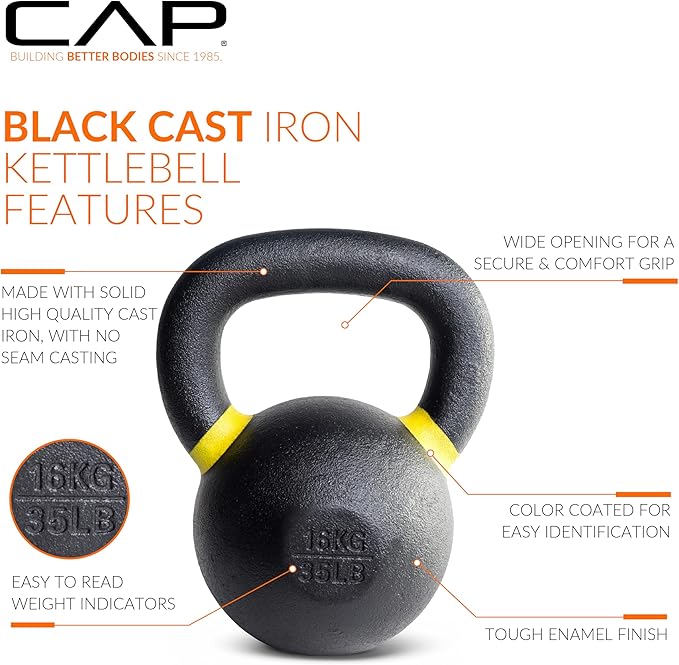 Cap Barbell Cast Iron Competition Kettlebell Weight
