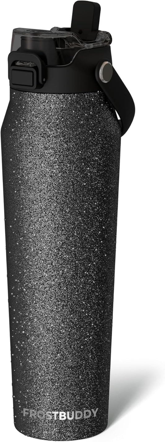 Frost Buddy 32oz Insulated Water Bottle with Straw & Chug Lid | Leak-Proof Stainless Steel | 24-Hours Cold | Sweat-Proof, Cup Holder Friendly | Ideal for Gym, Travel, Sports & Everyday Hydration