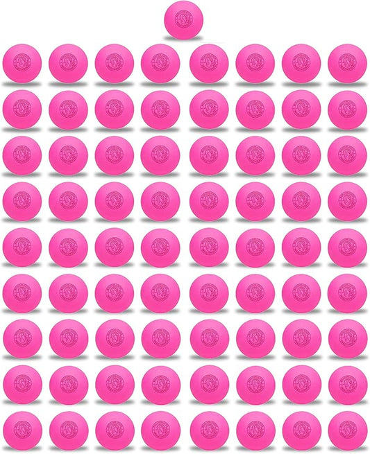 Signature Lacrosse Ball Set - Packs of 2, 4, 8, 12, and 120 - No Chemical Smell Massage Balls, Myofascial Release Tools, Back Roller, Muscle Knot Remover