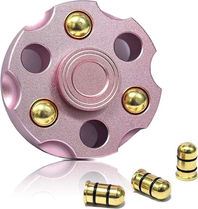 Alloy Metal Fidget Spinners,High-Speed Bearing & Weight Adjustable,Stress Relief Fidget Toys Adults (Rose Gold)