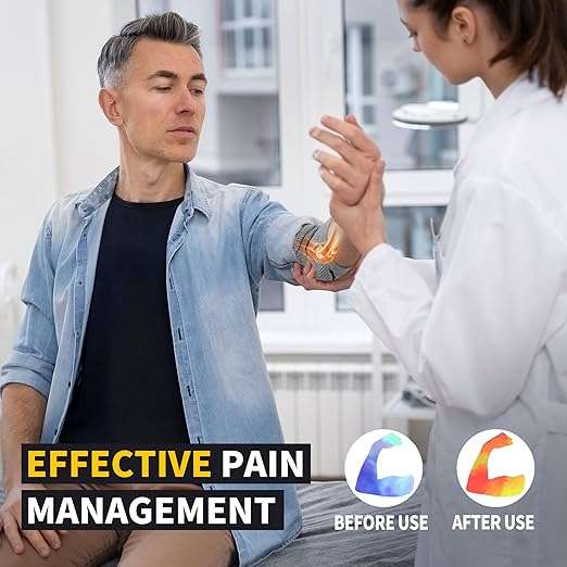 CAMBIVO 2 Pack Elbow Brace for Women and Men, Elbow Compression Sleeve for Tendonitis, Golf Elbow, Tennis Elbow, Arthritis, Bursitis, Weightlifting, and Basketball