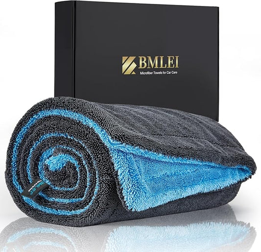 Car Drying Towel,48"x24" Extra Large Twisted-Loop Car Detailing Towel,1300GSM Super Absorbent, Streak Free Microfiber Cleaning Cloth for Cars, Trucks,Full-Sized SUVs