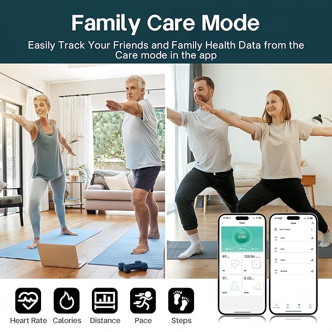 Smart Rings for Women Men,Fitness Tracker Ring,Heart Rate,Blood Oxygen,Blood Pressure,Step Tracker,Sleep Monitoring,No Subscription Fee,IP68 Waterproof Smart Ring for iphone&Android(Silver 8)