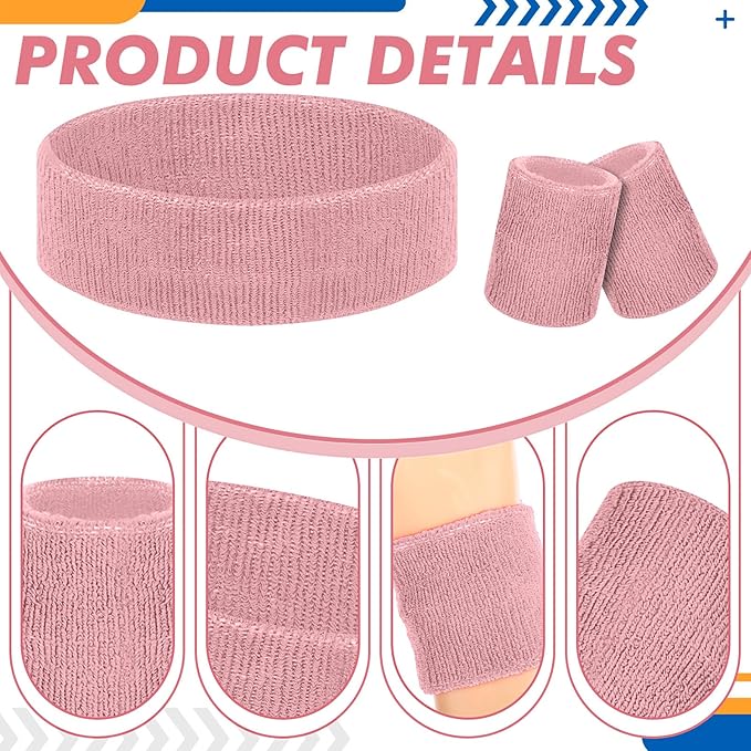 Hillban 4 Set 80s Leg Warmer Workout Set Women Men Neon Headband Rainbow Wristband Outfit Halloween 80s 90s Accessories