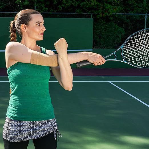 OrthoSleeve Tennis | Golfer's Elbow Brace for tendonitis, medial and lateral epicondylitis and general forearm and elbow pain