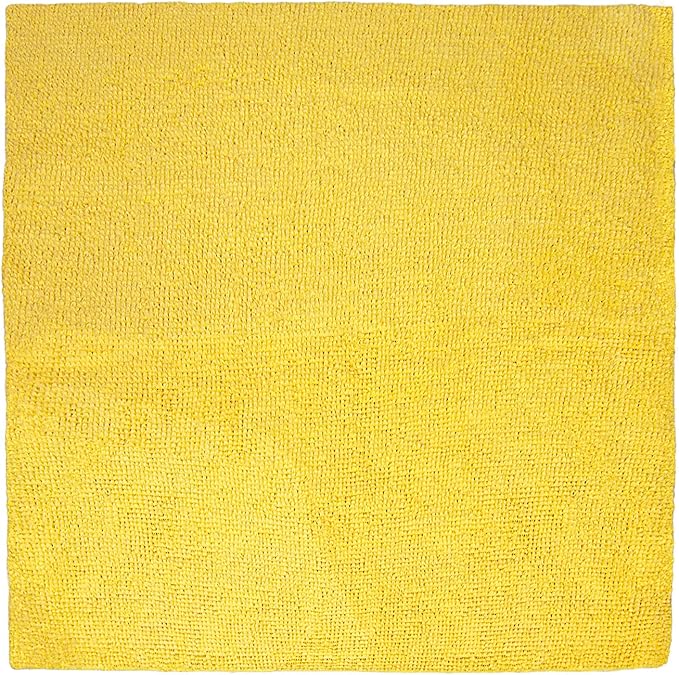 Eurow 200GSM Microfiber Cleaning and Drying Cloths with Dispenser Box, Reusable, Streak-Free, Scratch-Free, Ultra Absorbent, Edgeless for All Surface Types, 12x12in, 50-Pack, Yellow