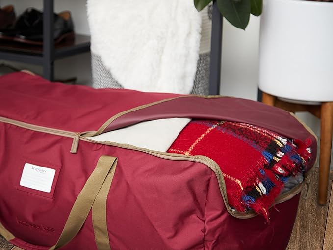 Covermates Keepsakes - Storage Duffel Bag - Heavy Duty Polyester - Reinforced Handles - Closet Storage, Red