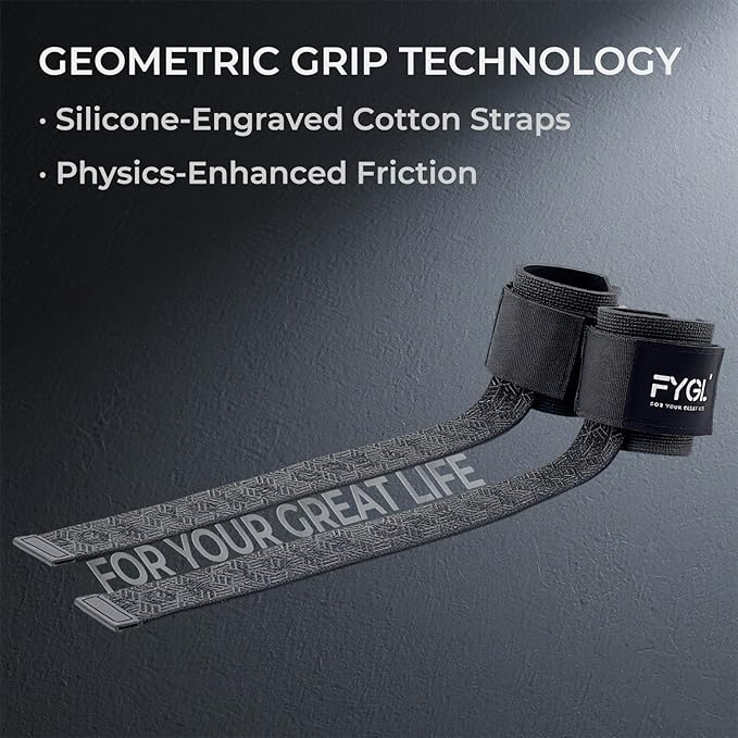 Weight Lifting Straps: Neoprene Padded Wrist Support, Non-Slip Grip & Adjustable Fit for Deadlifts/Pull-Ups - Unisex Gym Wrist Straps