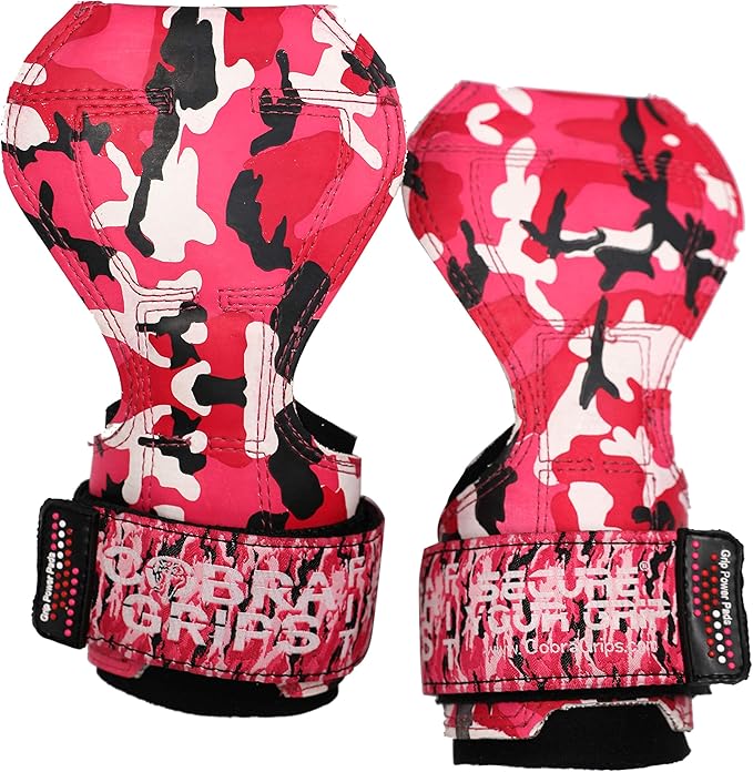 Cobra Grips PRO Weight Lifting Gloves Heavy Duty Straps Alternative Power Lifting Hooks for Deadlifts Adjustable Neoprene Padded Wrist Support Bodybuilding