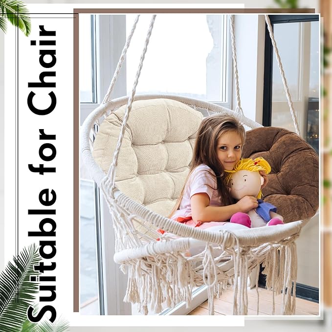 Jerify Floor Pillow Cushions 22 x 22 Inch Round Square Large Meditation Floor Pillow for Classroom Adult Meditation Picnic Party Cushion for Seating Gift Christmas(Round,Brown,4 Pcs)