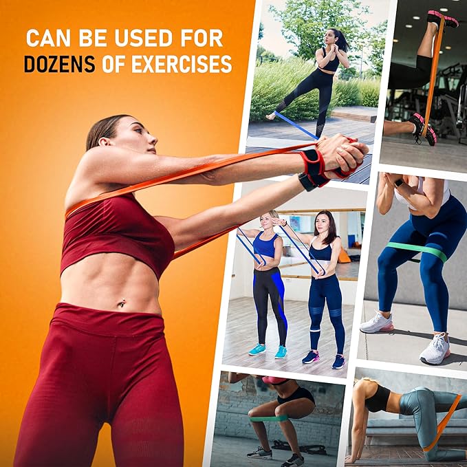 Pure Band - Latex-Free Professional Resistance Bands for Working Out, Stretching, Rehab, & Physical Therapy - Premium, Stretch Bands for Exercise & Recovery - Super Strong Exercise Bands